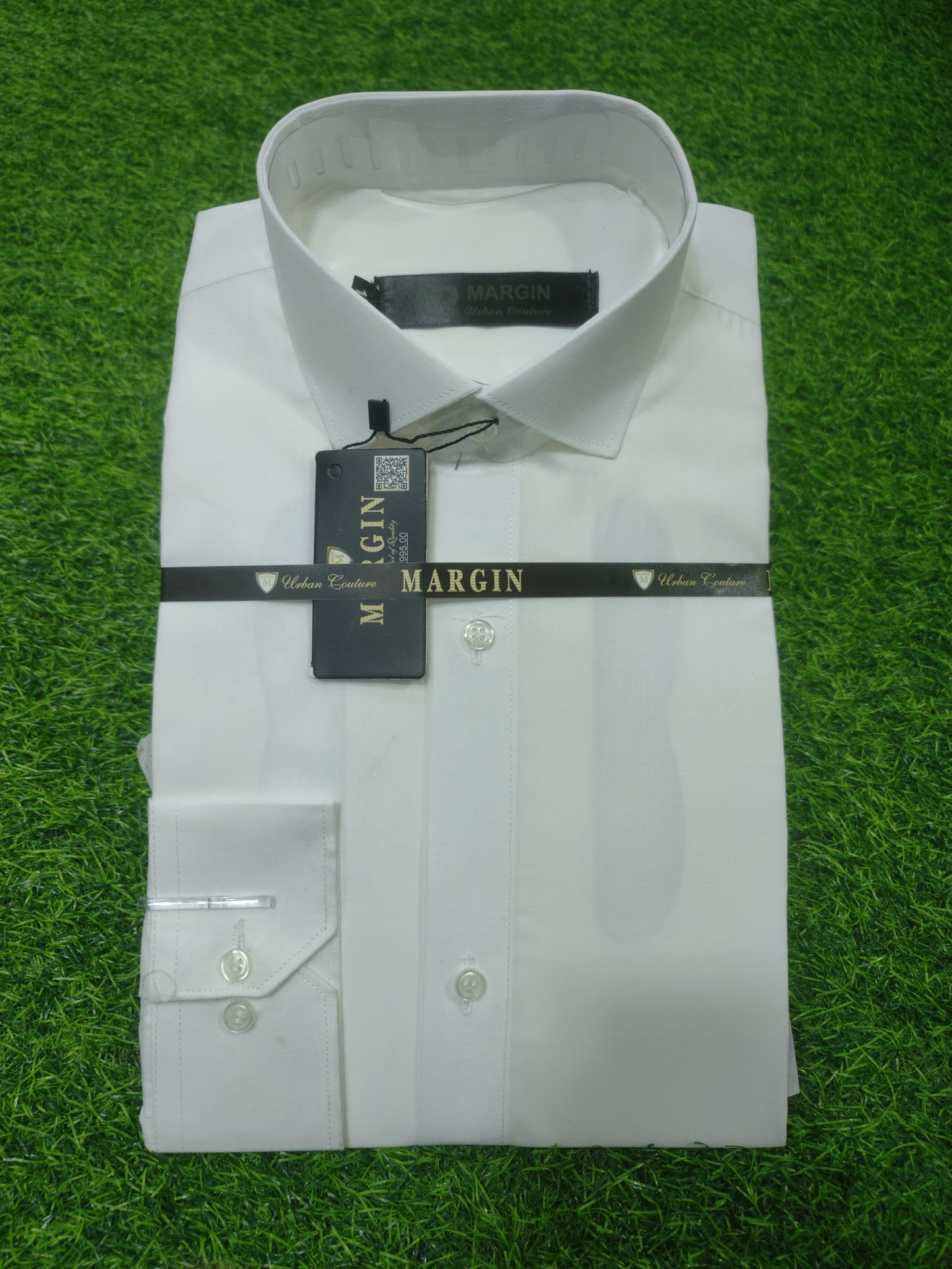 Premium TC Fabric Plain Formal Shirt - Off White