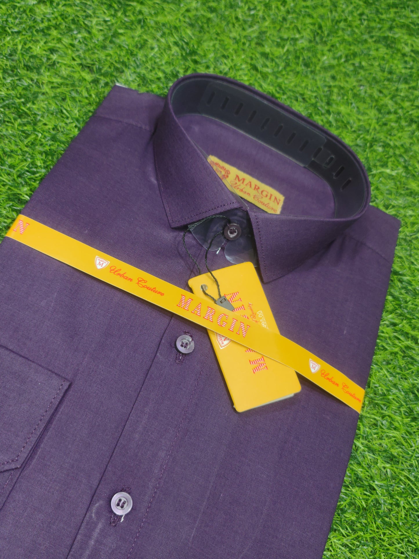 Premium TC Fabric Plain Formal Shirt - Dark Purple