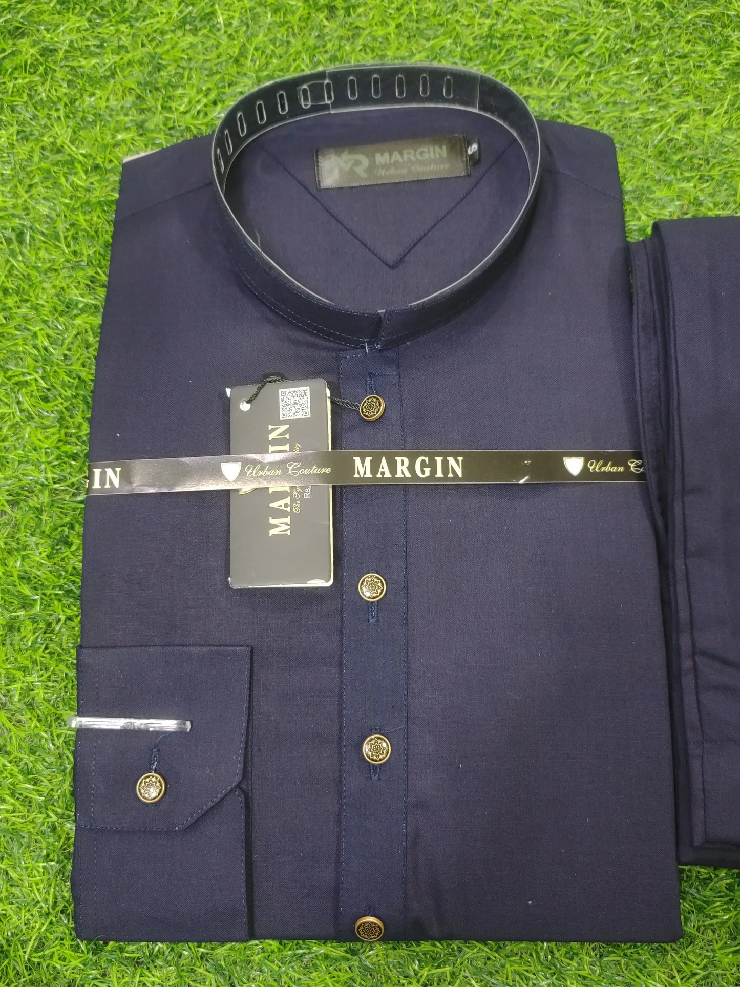 Premium Wash & Wear Shalwar Kameez - Navy Blue